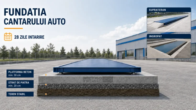 Fundatie cantar auto 60 tone minim recomandat